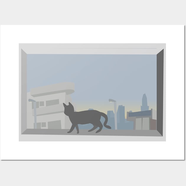 Cat window Wall Art by tamir2503